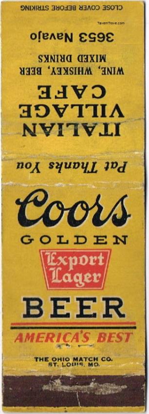 Coors Export Lager Beer