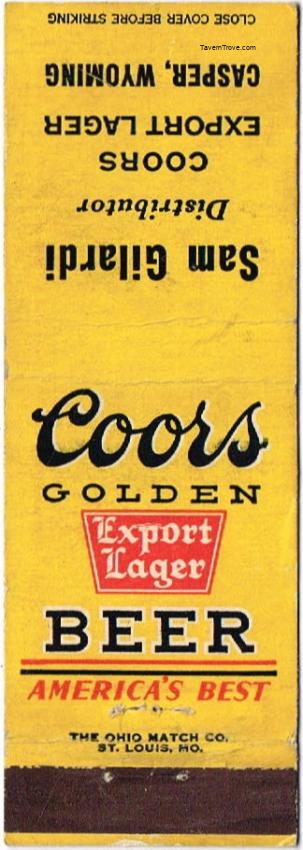 Coors Export Lager Beer