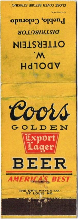 Coors Export Lager Beer
