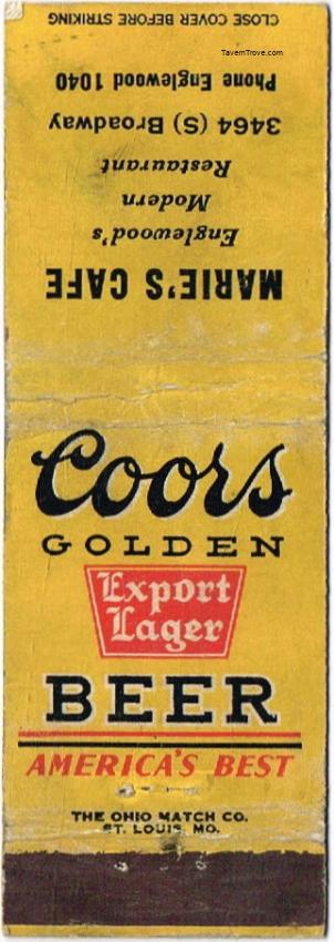 Coors Export Lager Beer