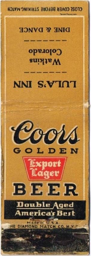 Coors Export Lager Beer
