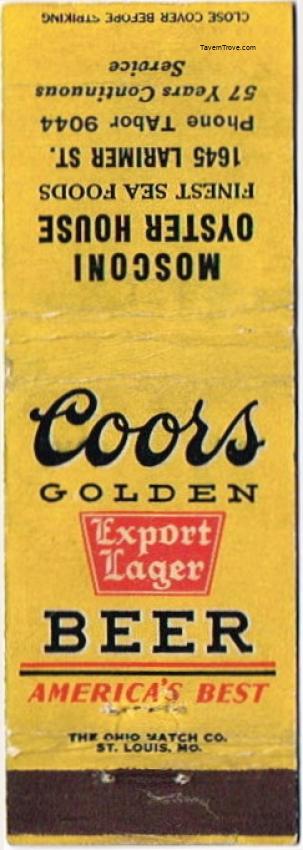 Coors Export Lager Beer