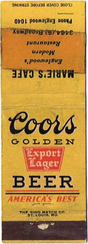 Coors Export Lager Beer Dupe