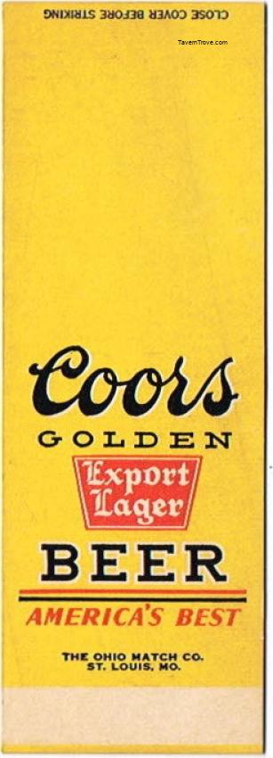 Coors Export Lager Beer Dupe