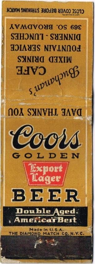 Coors Export Lager Beer Dupe