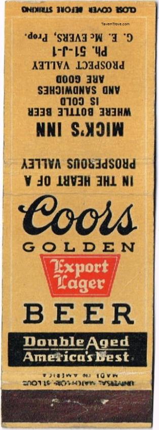 Coors Golden Beer
