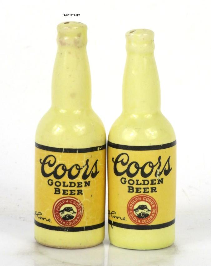Coors Golden Beer Porcelain Mini Bottle zxz