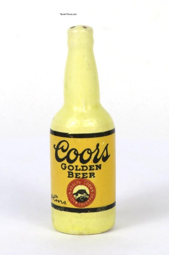 Coors Golden Beer Porcelain Salt Shaker