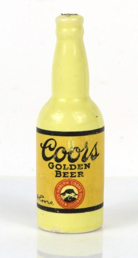 Coors Golden Beer Porcelain Salt Shaker zxz