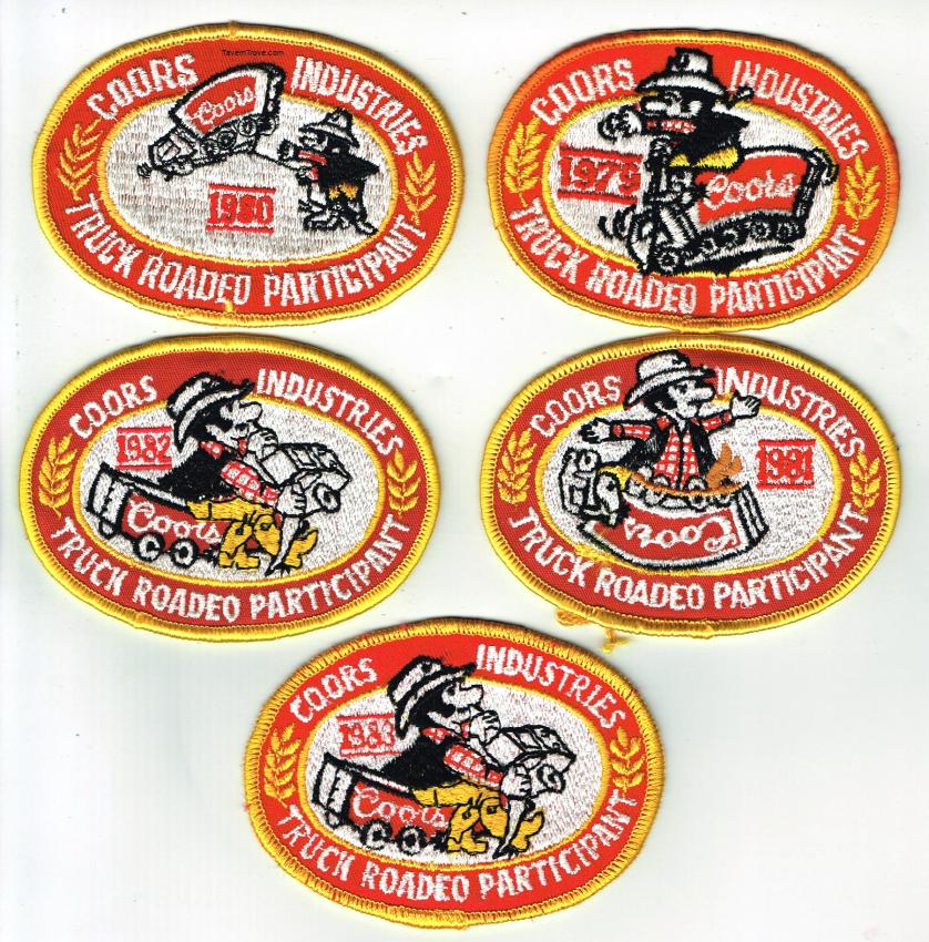 Coors Industries Truck Rodeo Patches 1979-1983