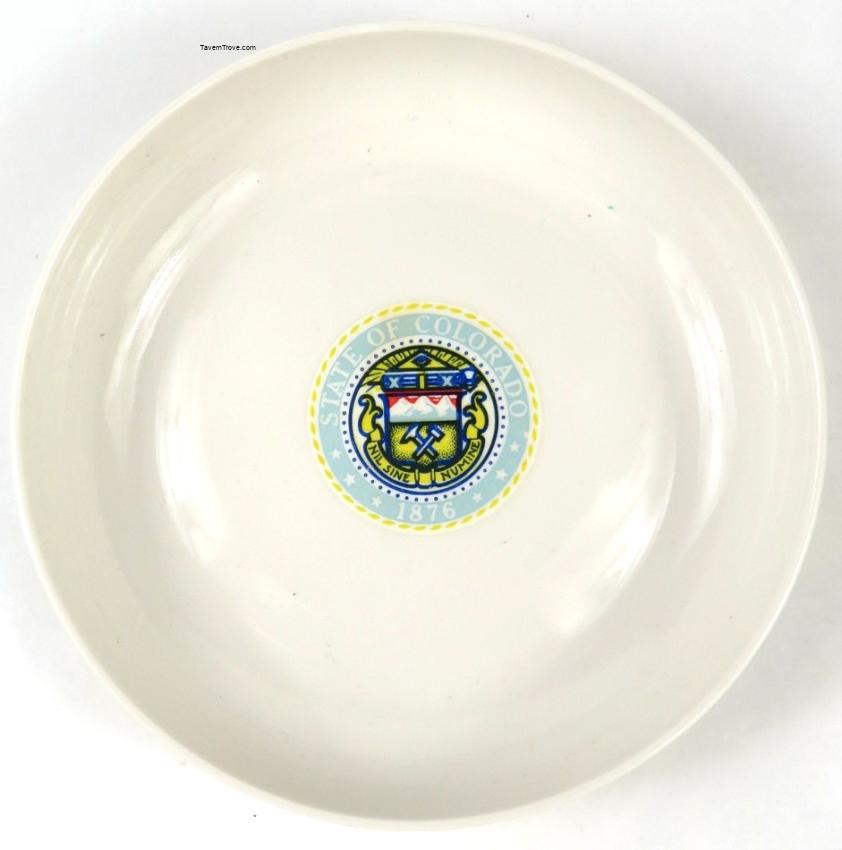 Coors Seal of Colorado Ceramic Dish