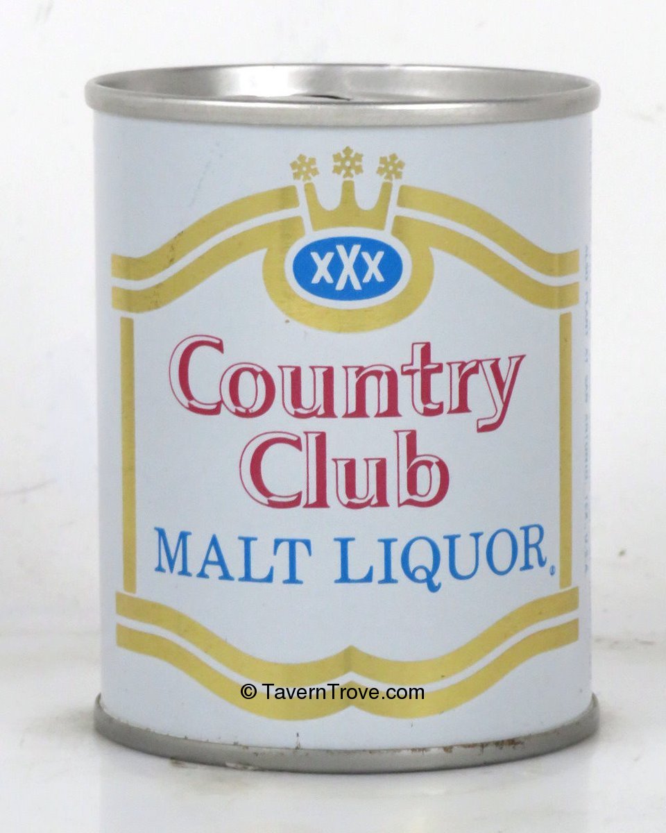 Item 100007 1969 Country Club Malt Liquor 7 to 8oz Can T2819