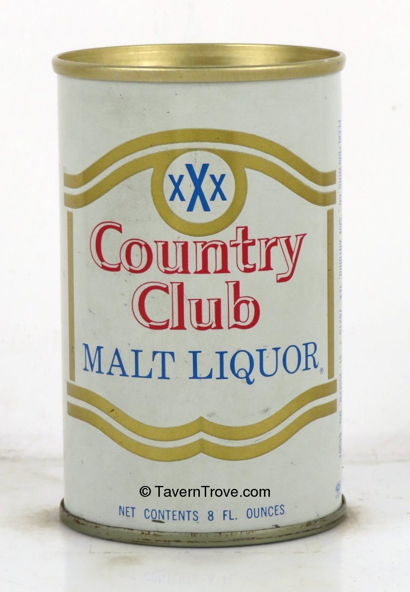 Item 96731 1968 Country Club Malt Liquor 7 to 8oz Can T2822
