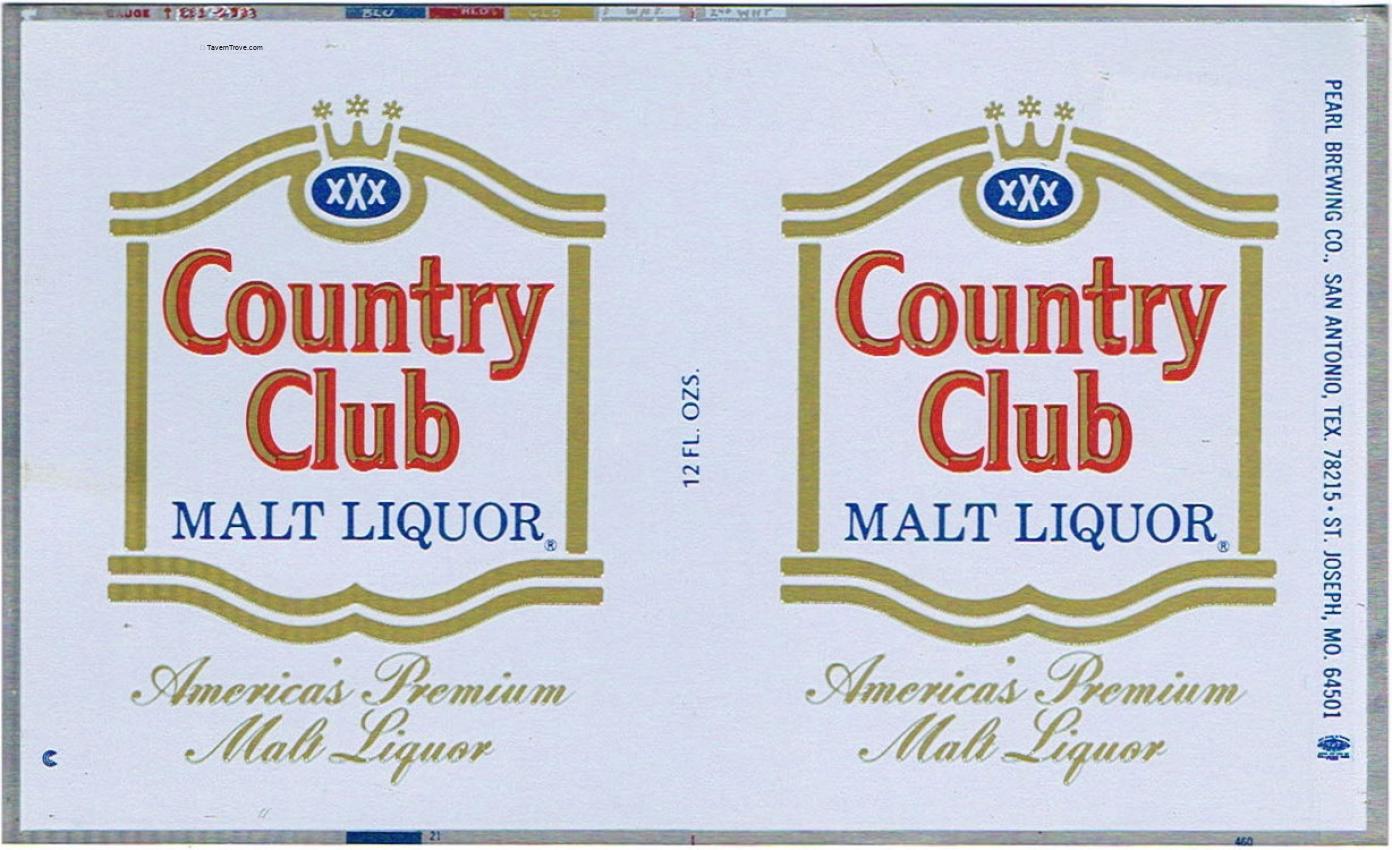 Country Club Malt Liquor Unrolled Sheet