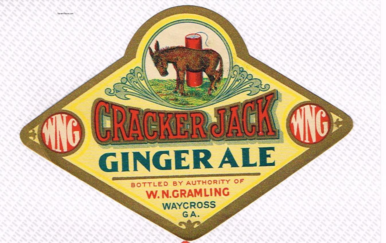 Cracker Jack Ginger Ale W N Gramling Firecracker Waycross Georgia