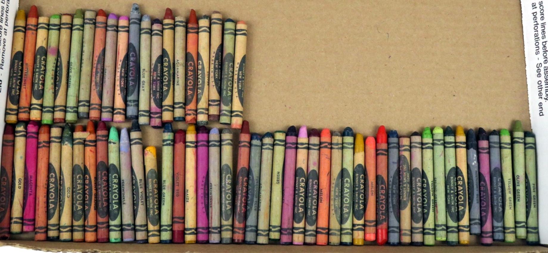 Crayola Crayons Used Retired Colors
