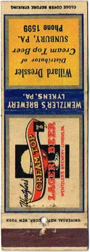 Cream Top Lager Beer