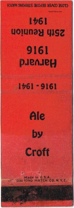 Croft Ale Harvard Reunion Dupe
