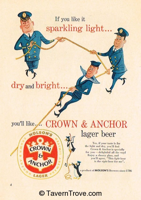 Crown & Anchor Lager Beer