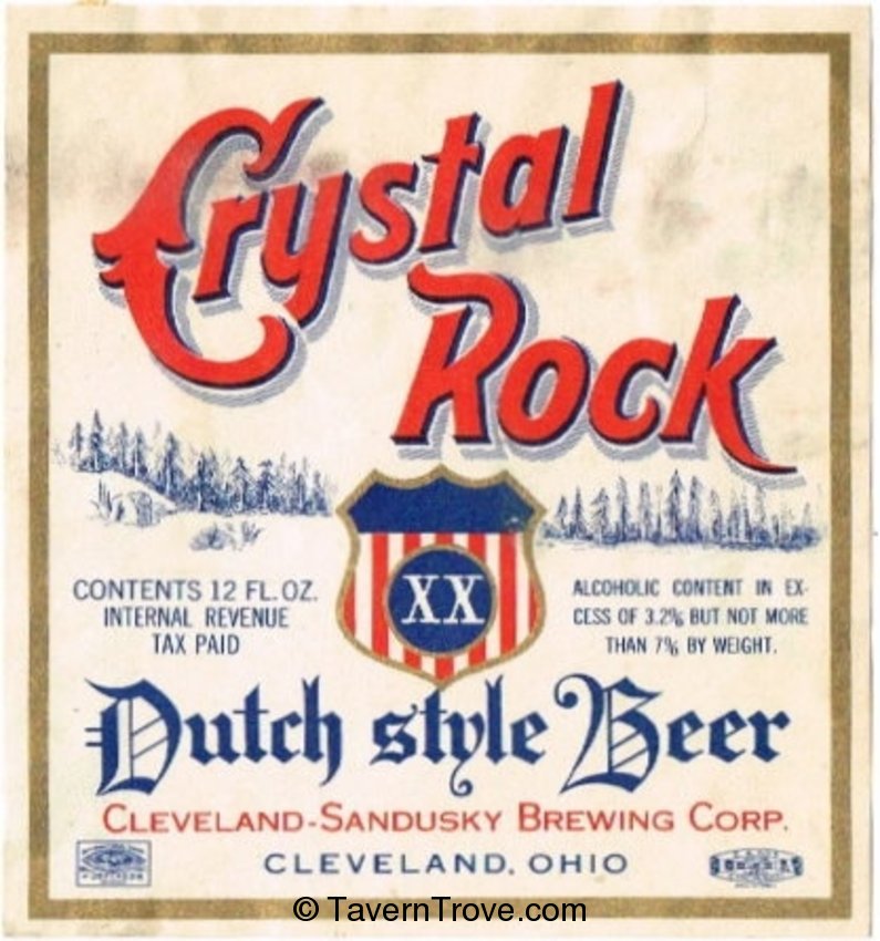 Crystal Rock Dutch Style Beer