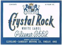 Crystal Rock White Label Beer (blue)