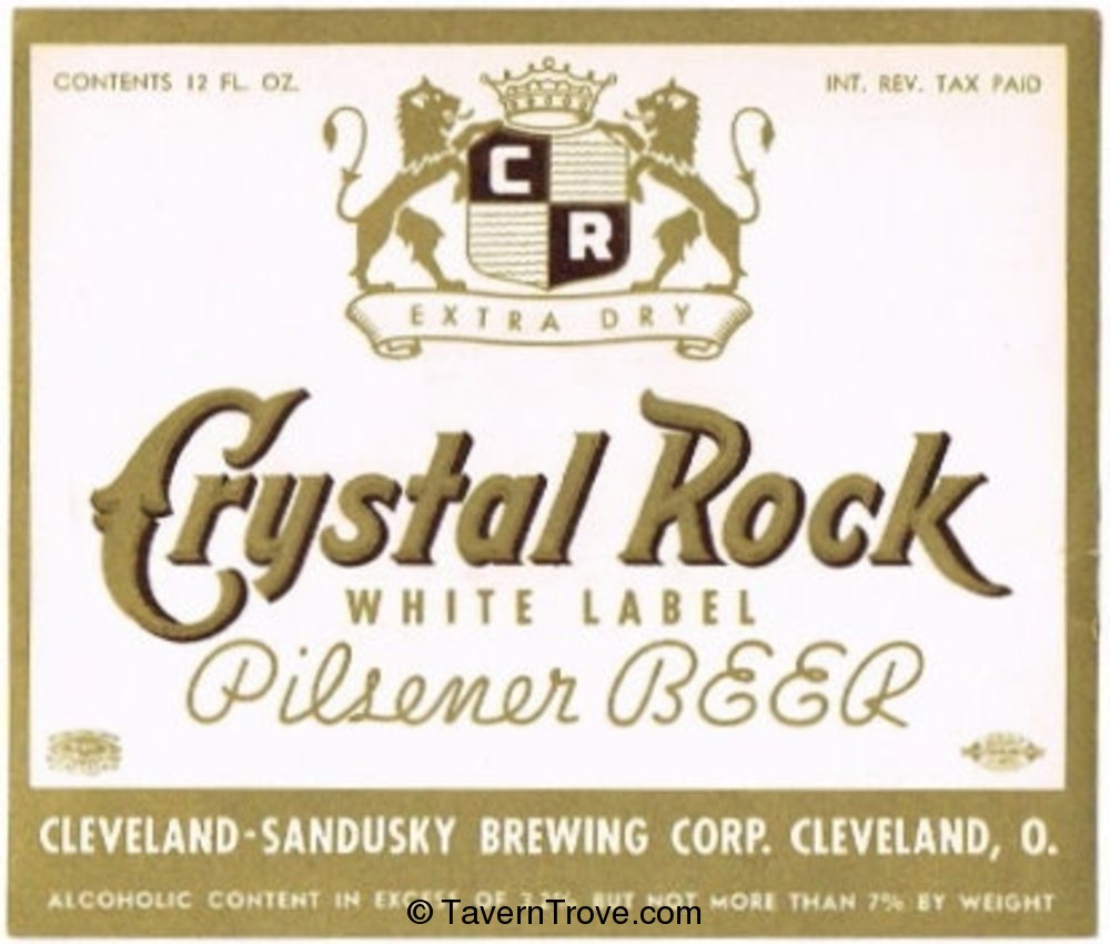 Crystal Rock White Label Beer