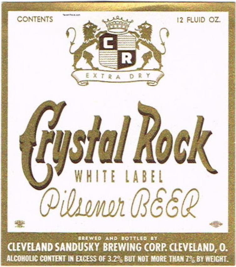 Crystal Rock White Label Beer (gold)