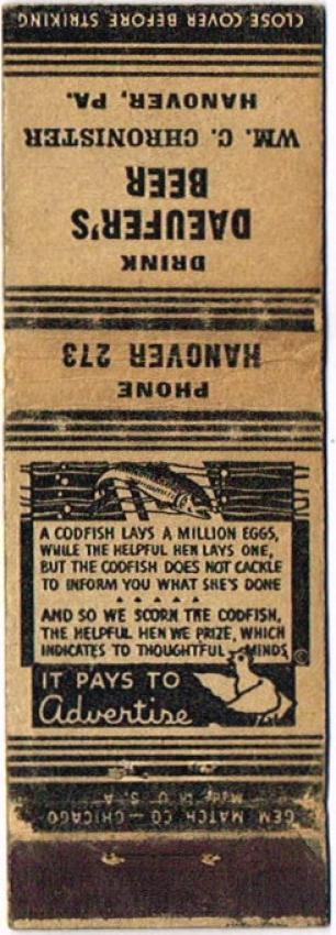 Daeufer's Peerless Beer