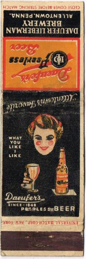 Daeufer's Peerless Beer Dupe