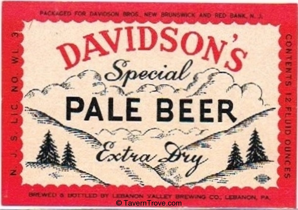 Davidson's Special Pale Dry Beer 