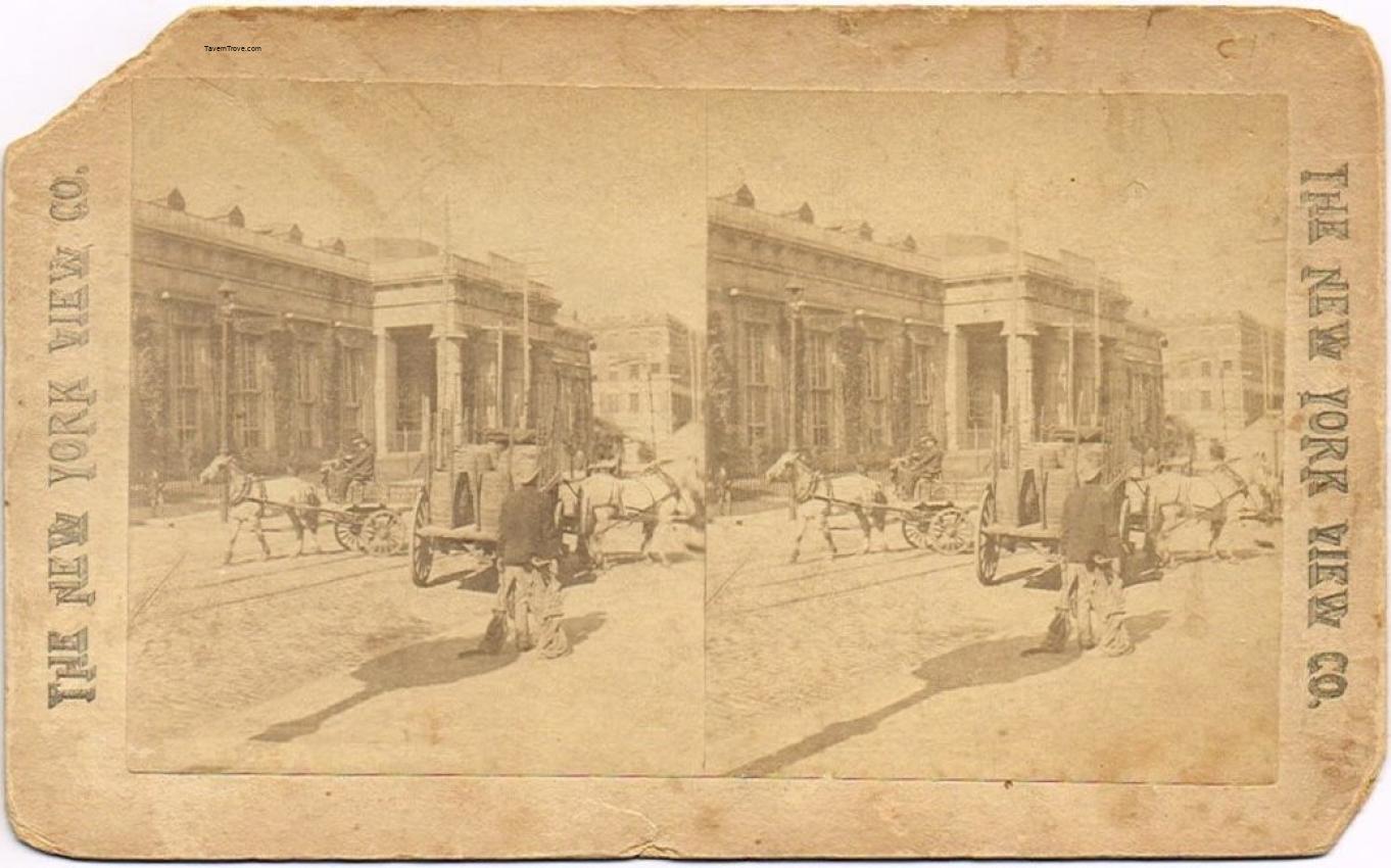 Deliveries Outside A Large Columned Building