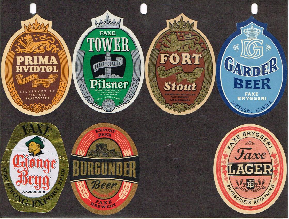 Denmark Brewery Beer Faxe Fort lot of SEVEN