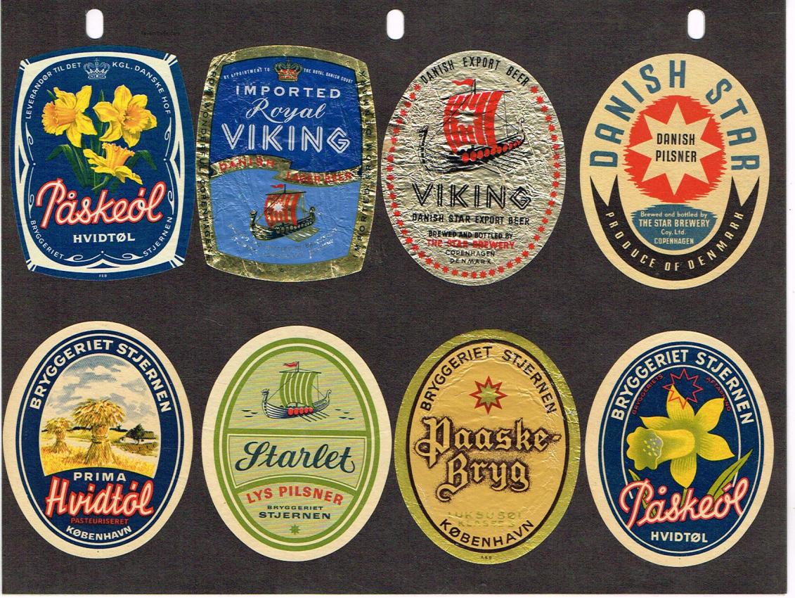 Denmark Brewery Beer Star Stjernen lot of EIGHT