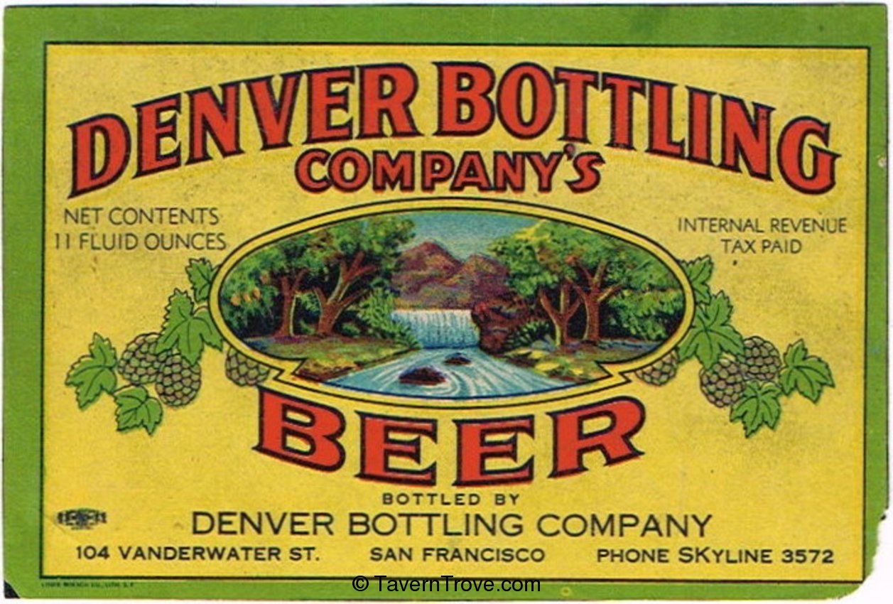 Denver Bottling Company's Beer