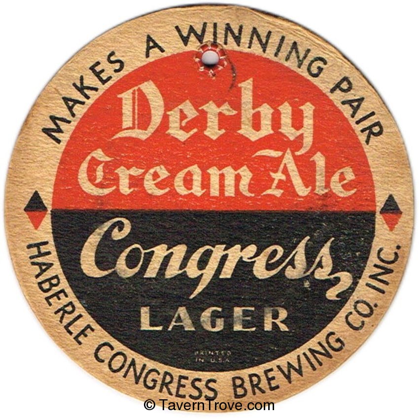 Derby Cream Ale/Congress Lager Beer