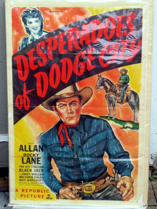 Desperadoes of Dodge City Allan Lane Mildred Coles Western Movie Poster