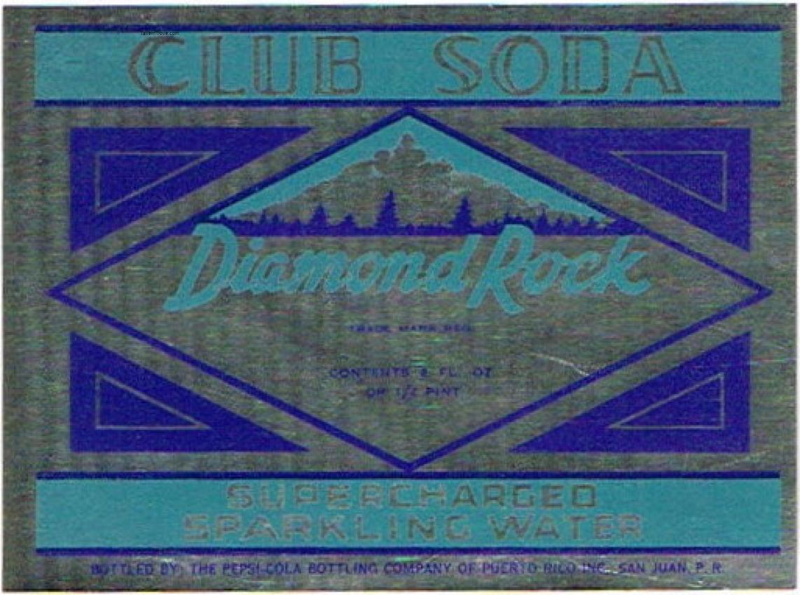 Diamond Rock Club Soda Pepsi Cola San Juan Puerto Rico
