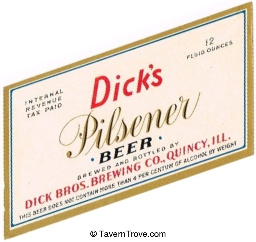 Dick's Pilsener Beer