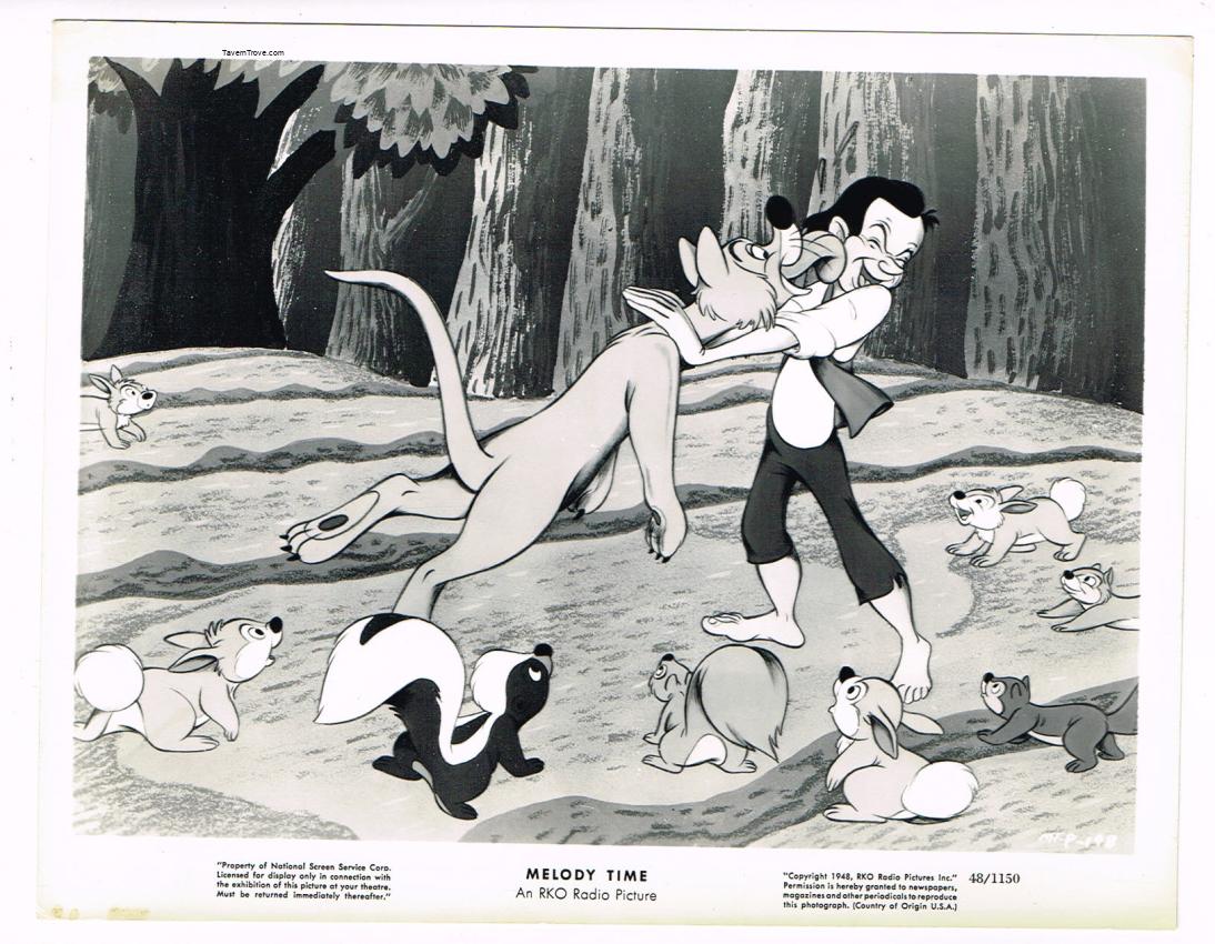 Disney Melody Time Johnny Appleseed Orchard Animals #2 8x10 Press Movie Photo