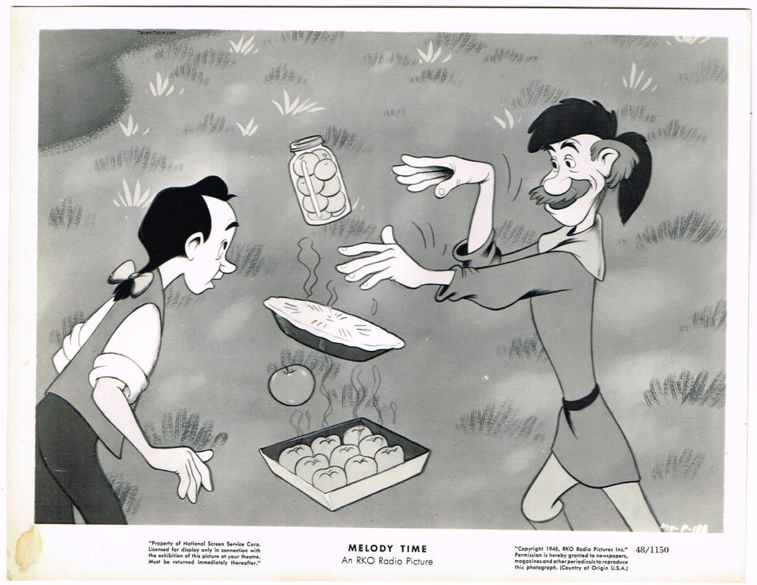 Disney MELODY TIME Johnny Appleseed and Old Settler 8x10 Press Movie Photo