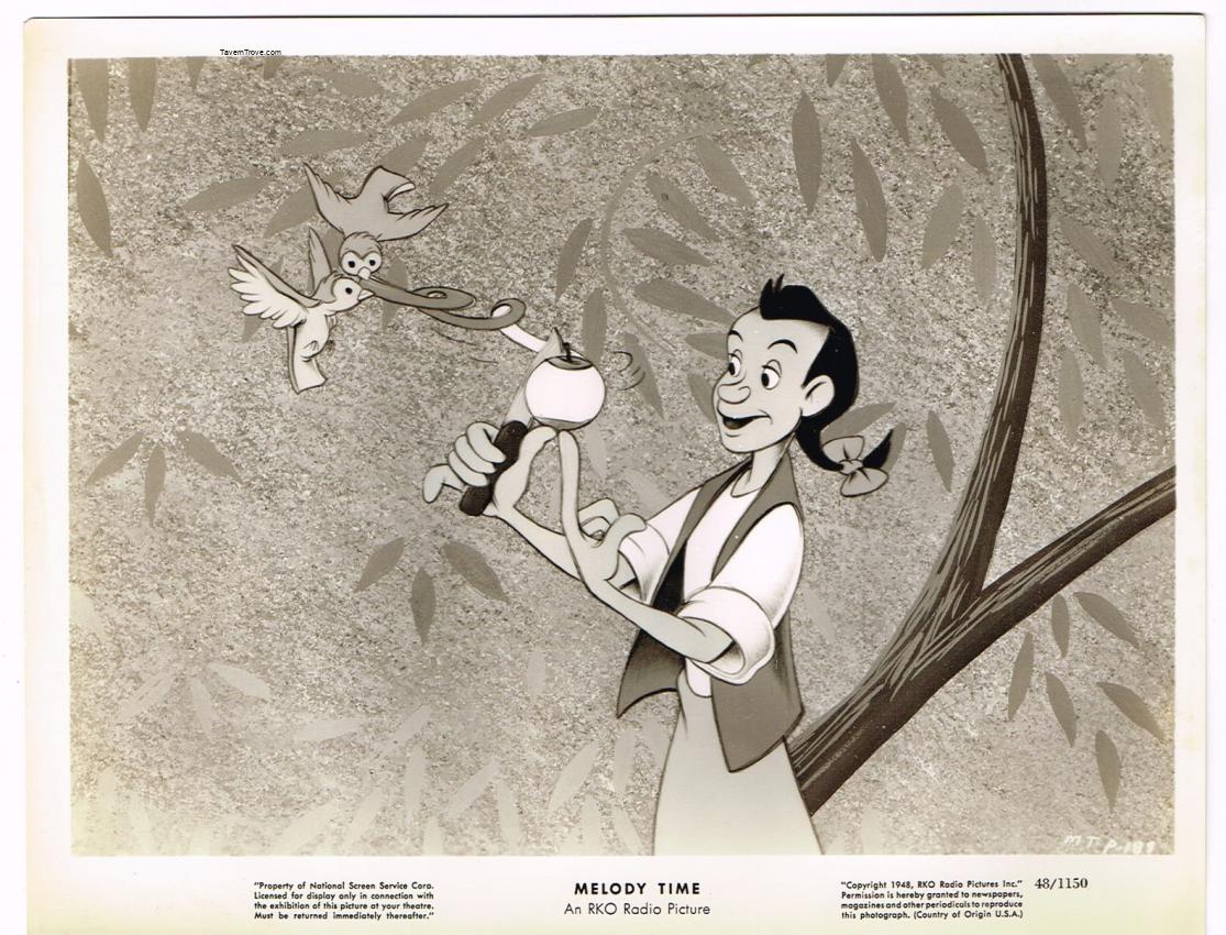 Disney MELODY TIME Johnny Appleseed Peels and Apple 8x10 8x10 Press Movie Photo