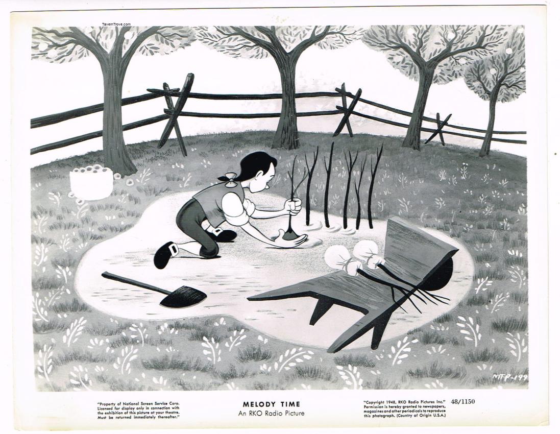 Disney Melody Time Johnny Appleseed Planting Trees 8x10 Press Movie Photo