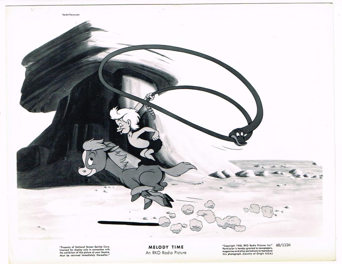 Disney Melody Time Pecos Bill Rattlesnake Lasso 8x10 Press Movie Photo