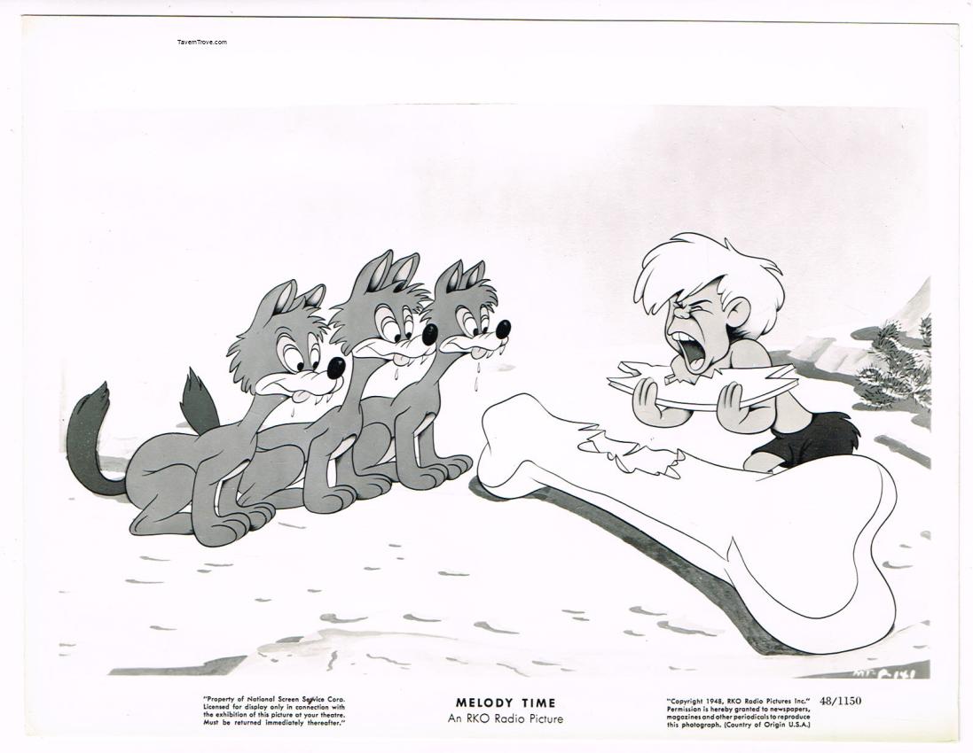 Disney MELODY TIME Pecos Bill's Childhood With Coyotes 8x10 Press Movie Photo