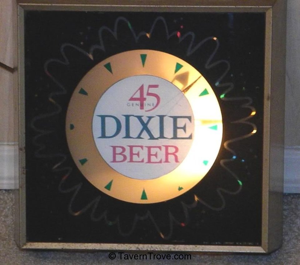 Dixie 45 Beer spinner clock