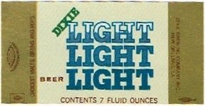 Dixie Light Beer 