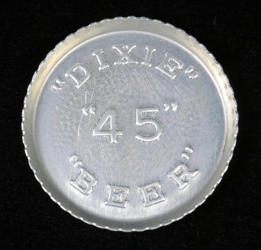 Dixie 45 Beer Aluminum Coaster New Orleans Louisiana