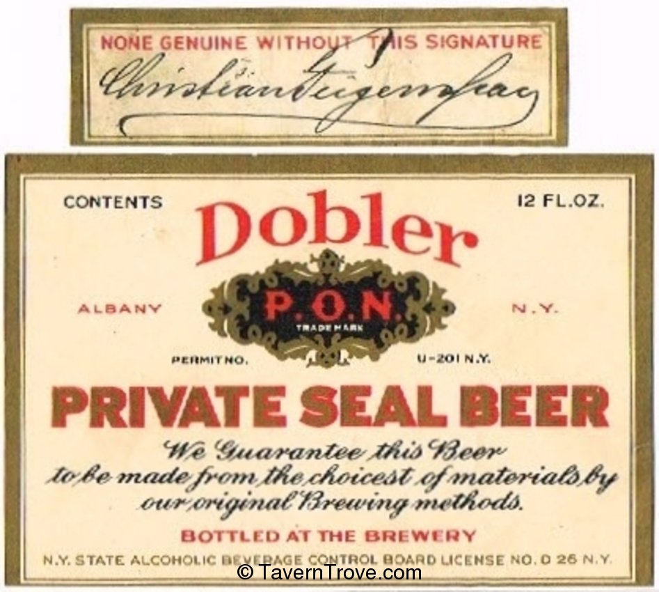 Dobler Private Seal Lager Beer
