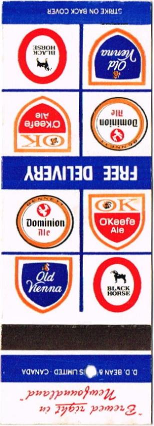 Dominion/O'Keefe's/Old Vienna/Black Horse Ales