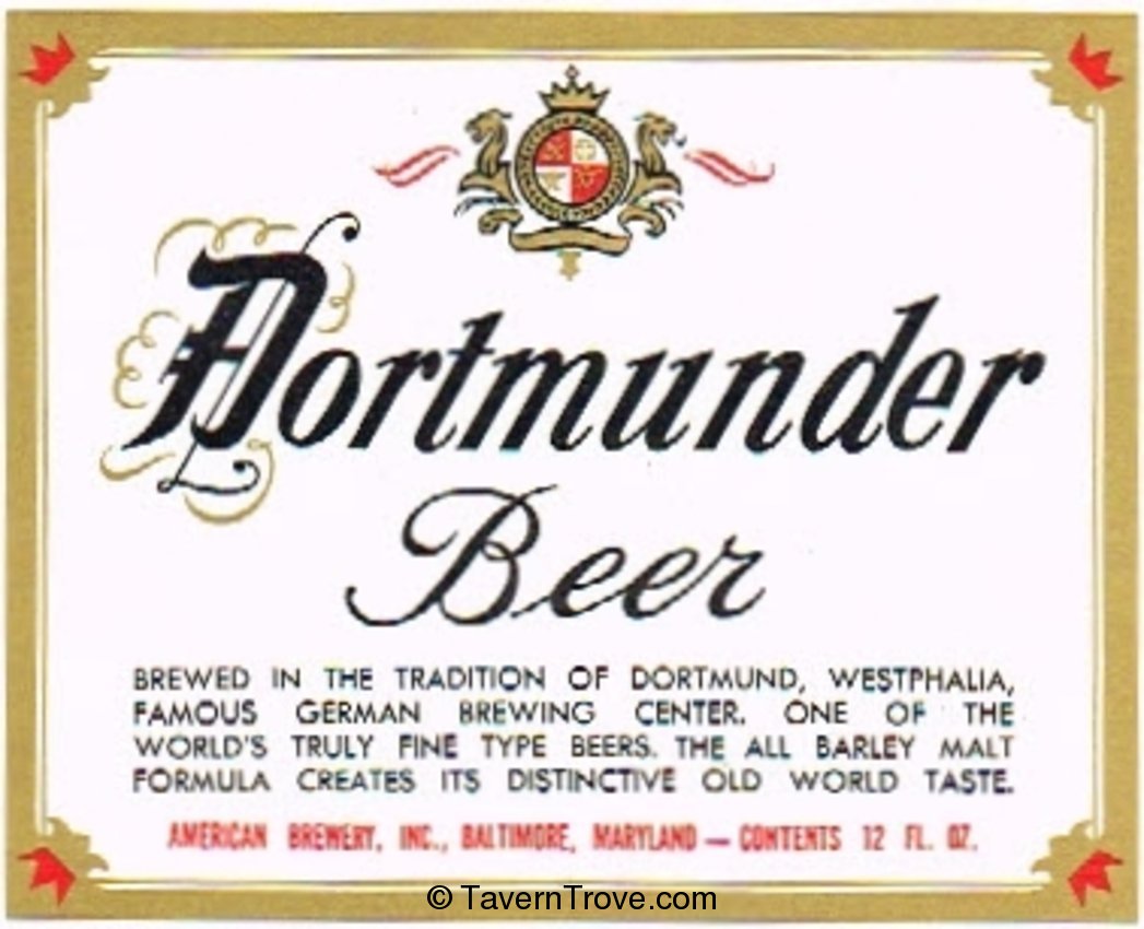 Dortmunder Beer 